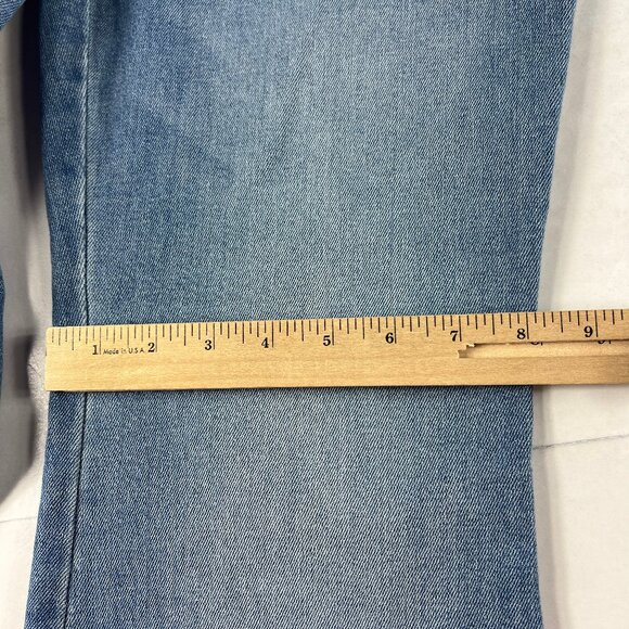 Spanx Shape Jean Women Extra Large Pull On Flare High Rise Blue Everywhere Denim - Picture 13 of 16